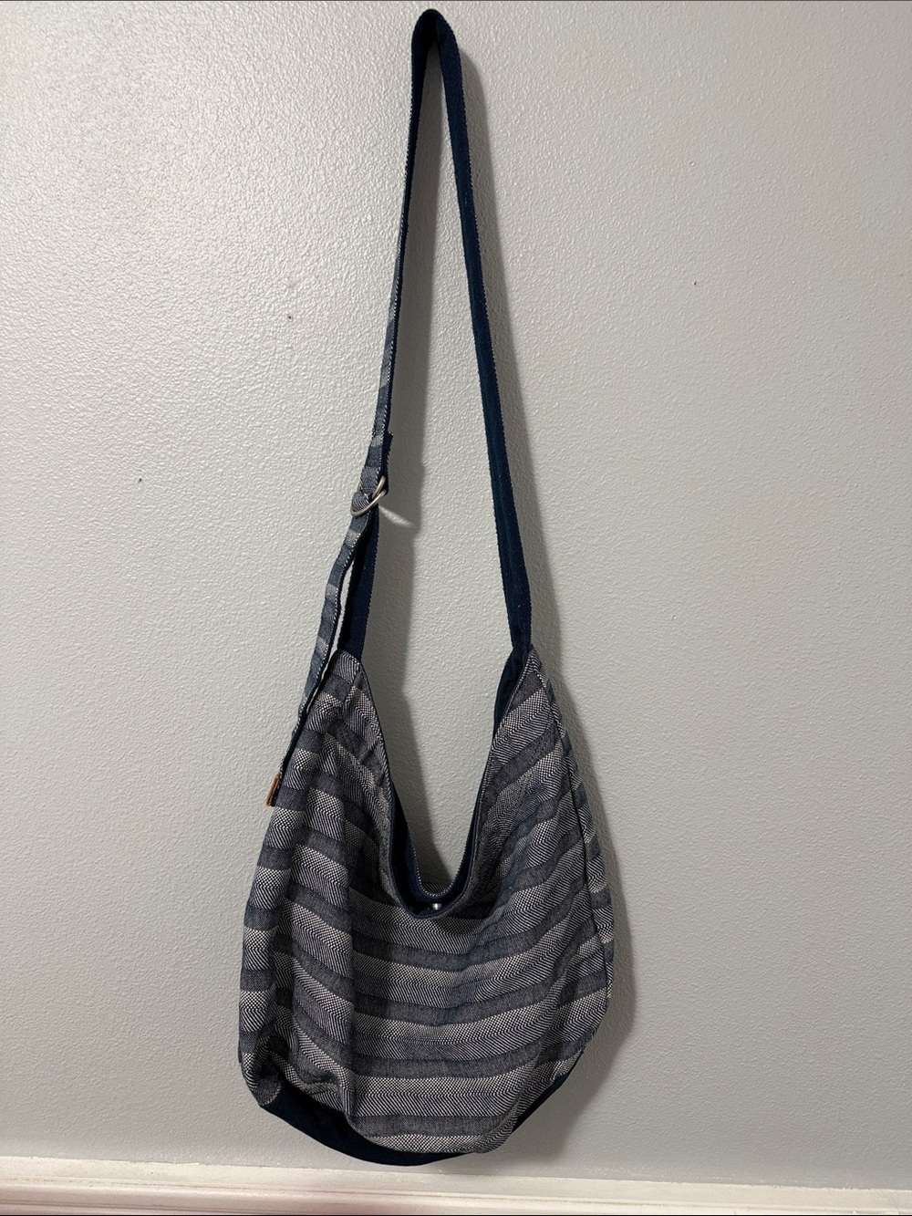 Thirty-one Navy Striped Shoulder Bag - Picture 2 of 11